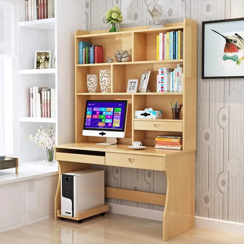 Dobravel الدائمة السرير ميسا Escritorio حامل Tafel مكتب Biurko الرجعية الخشب الكمبيوتر تابلو مكتب الجدول مع رف
