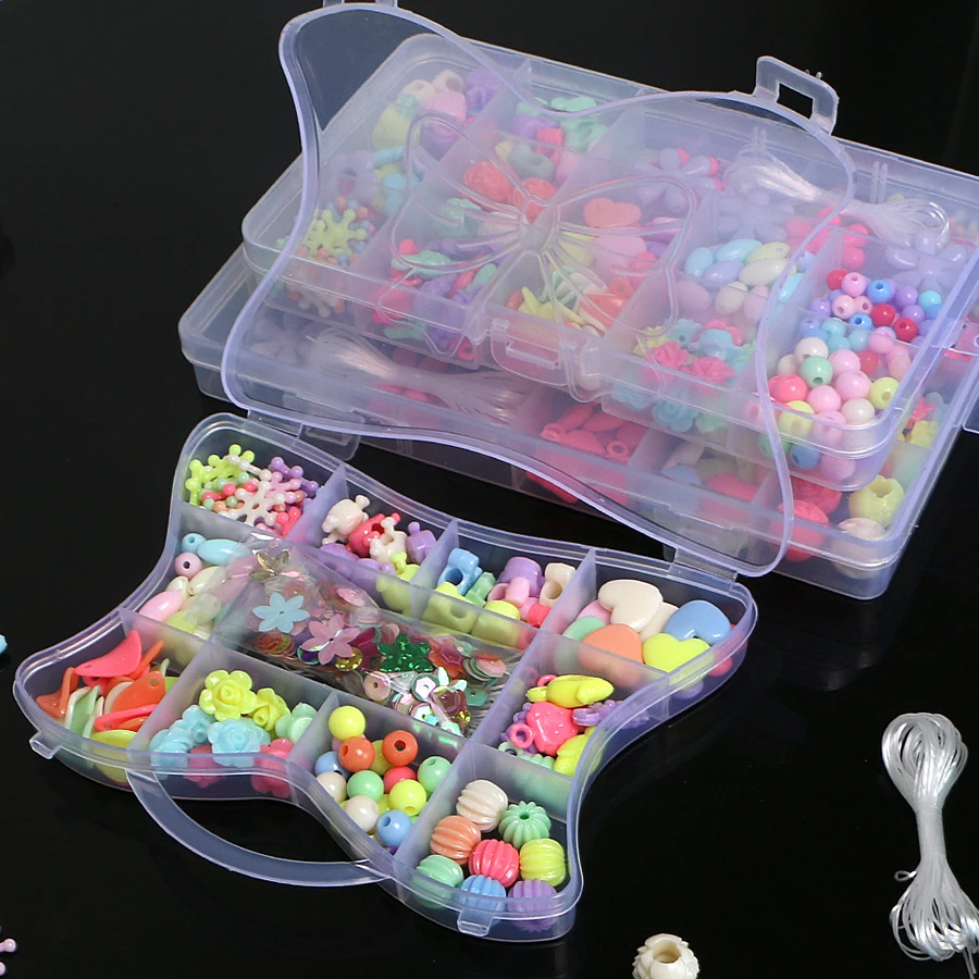 

DIY star jewelry pop beads for girl colorful necklace Bracelet accessories,hand-eye coodination creative ability educational toy