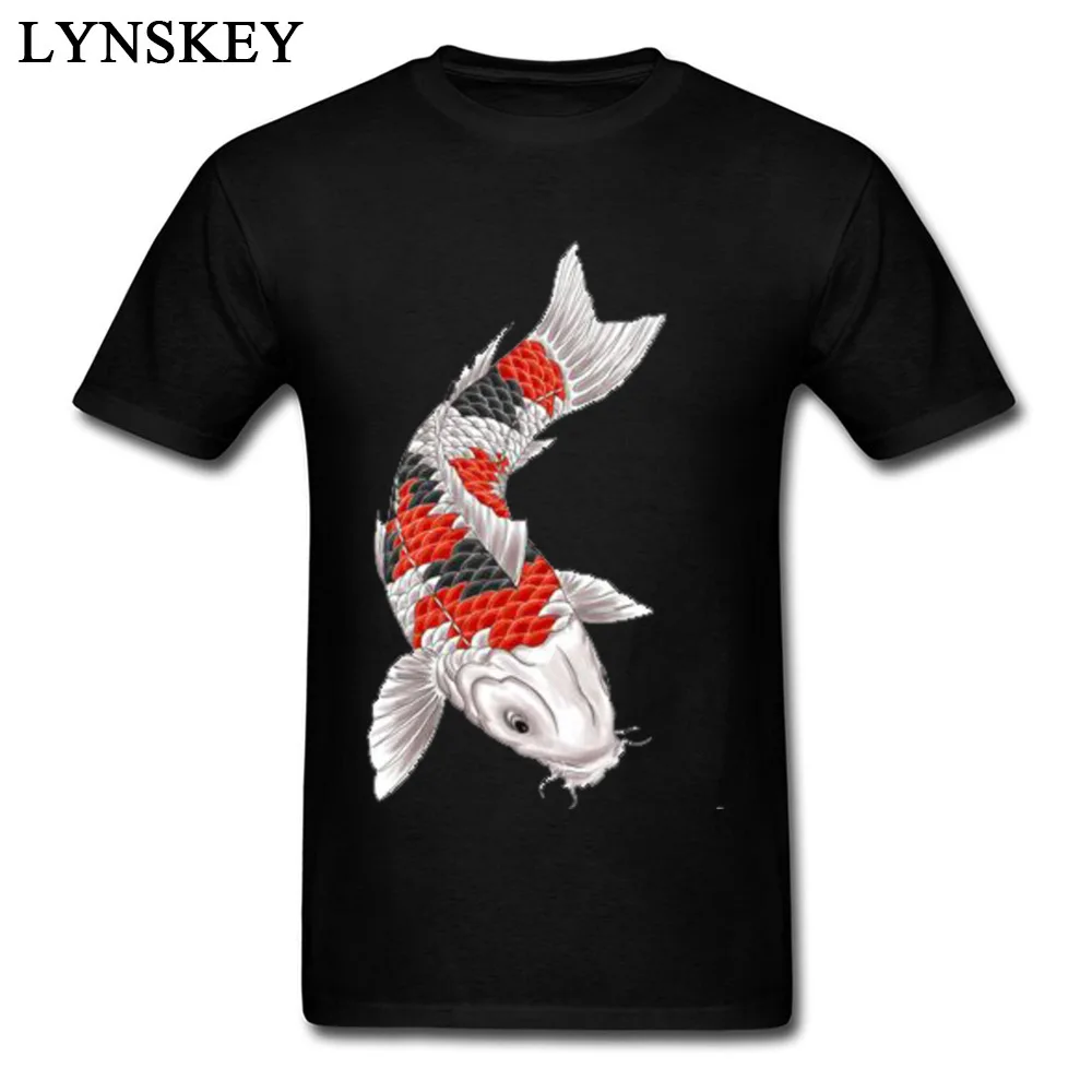 Special Design Summer/Fall 4-2-fish-tattoos-picture Short Sleeve T Shirts 100% Cotton Crew Neck Men's Tops Shirt Print Sweatshirts 4-2-fish-tattoos-picture black