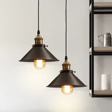 Iluminación nórdica Vintage, diseño danés, decoración de loft, accesorios de iluminación con portalámpara de cobre E27 para tienda de ropa y restaurante