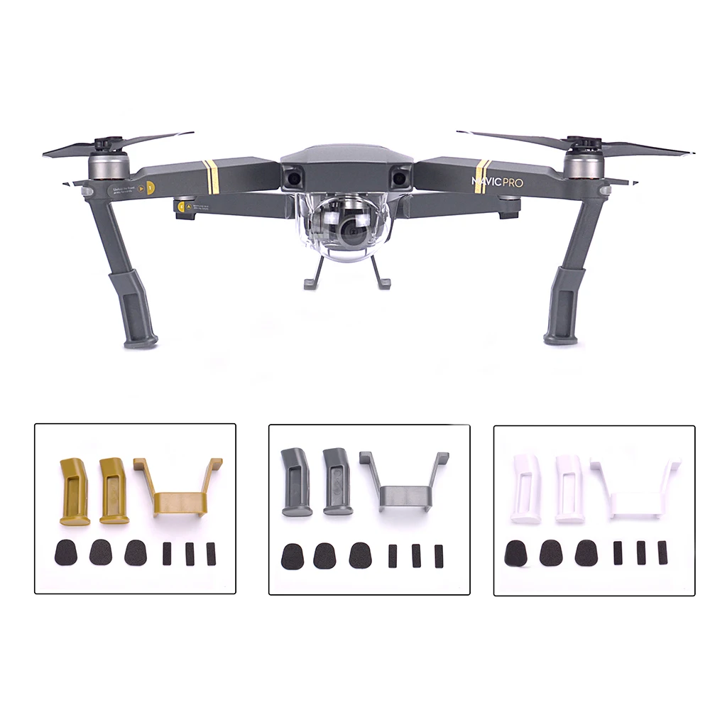 

Landing Gear Height Extender Kit Riser Set Stabilizers with Protection Pad and Safe Landing Holder Mount For DJI Mavic Pro