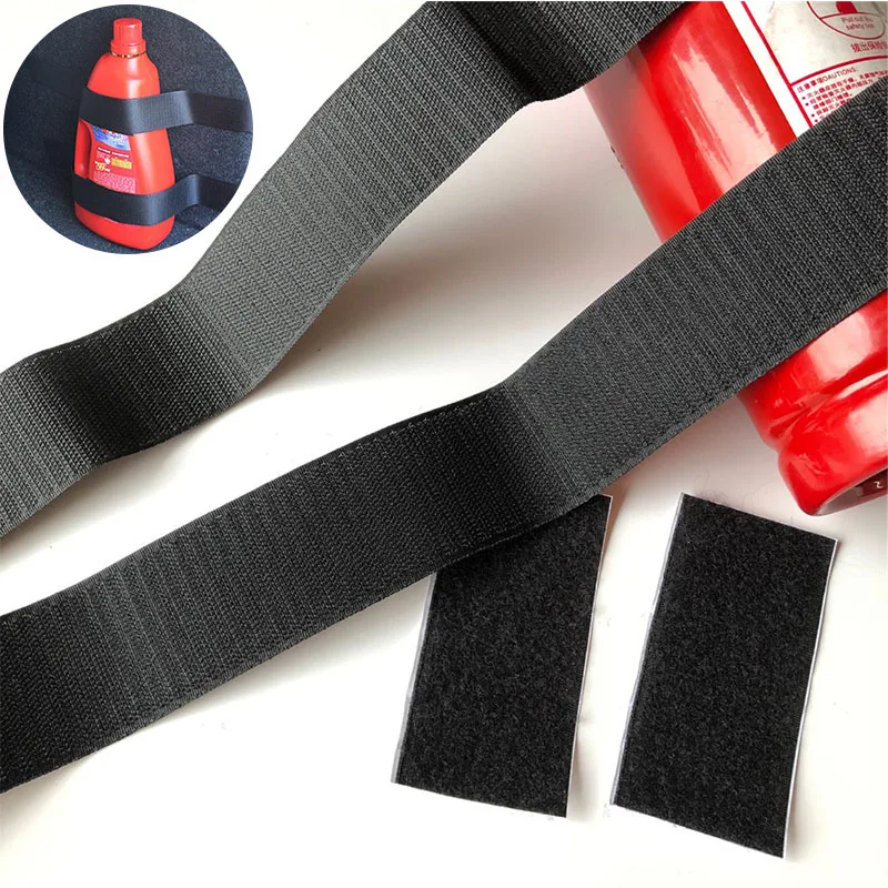 YULLING 2PCS Fire Extinguisher Hanging Bag Car Trunk Organizer Fire Extinguisher Holder Bag Elastic Fixing Belt Storage Bag Extinguisher Strap Mount Bracket Strap (M