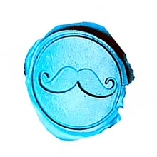 Винтажные смешные усы изображение на заказ логотип Свадебное приглашение воск уплотнение штамп палочки ложка Подарочная коробка набор