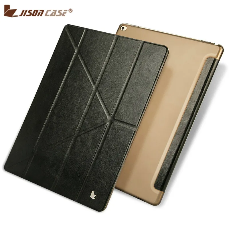 

Jisoncase PU Leather Case for iPad Pro 12.9 Flip Case Transformers Luxury Tablet Smart Cover for iPad Pro 12.9 inch Auto Wake