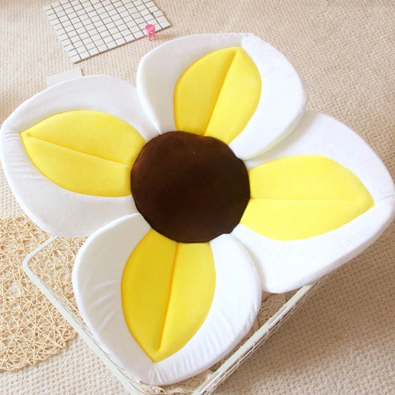 Baby Blooming Flower Bathtub Foldable Appease Bath Tub Infant Newborn Bath Seat Cushion Non-slip Soft Shower Seat Pad Accessory - Цвет: Yellow