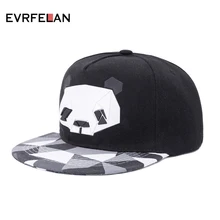 Новое поступление, Кепка Snapback для мужчин и женщин, Кепка Snapback, уличная Кепка, стильная бейсболка, кепка с милой пандой, бейсболка, регулируемая