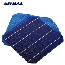 AIYIMA 20Pcs 4.7W 0.5V Monocrystalline Silicon Solar Panel 156x156mm Solars Panel China Panneau Solaire Solar Cell DIY