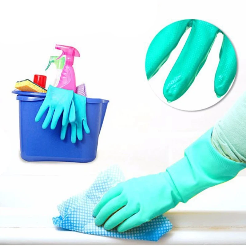 Сверхпрочные химически стойкие нитриловые перчатки кислота маслостойкие латексные перчатки для домашней промышленности рабочие защитные перчатки