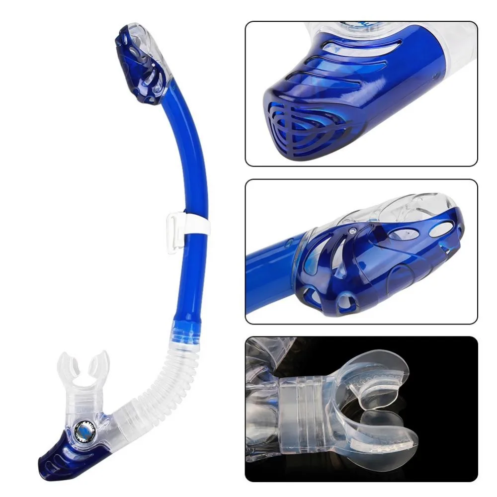 WHALE Underwater Silicone Diving Snorkel Full Dry Mouthpiece Swimming