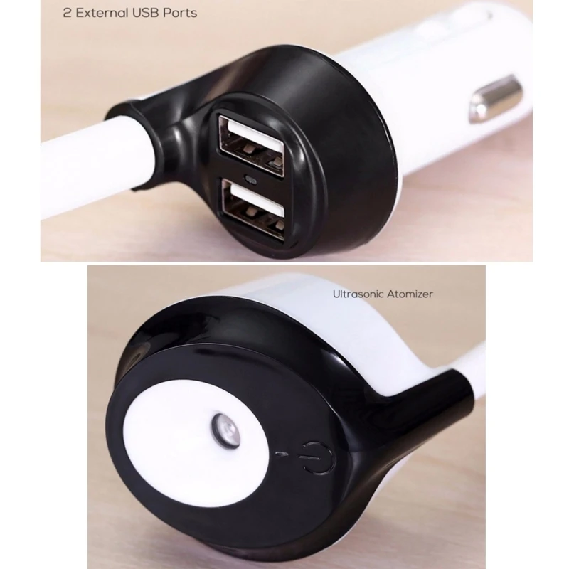 5V 2.1A Dual USB зарядное устройство увлажнитель воздуха автомобильный очиститель