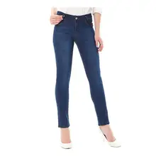 Узкие женские джинсы, укороченные женские джинсы для девочек, эластичные джинсы со средней талией, женские брюки