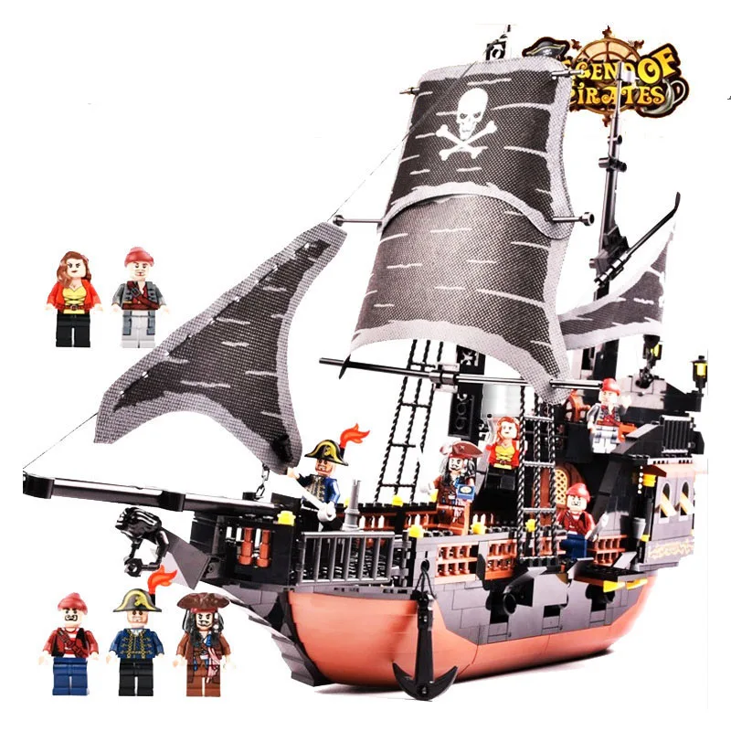 pirates of the caribbean toy ship with action figures