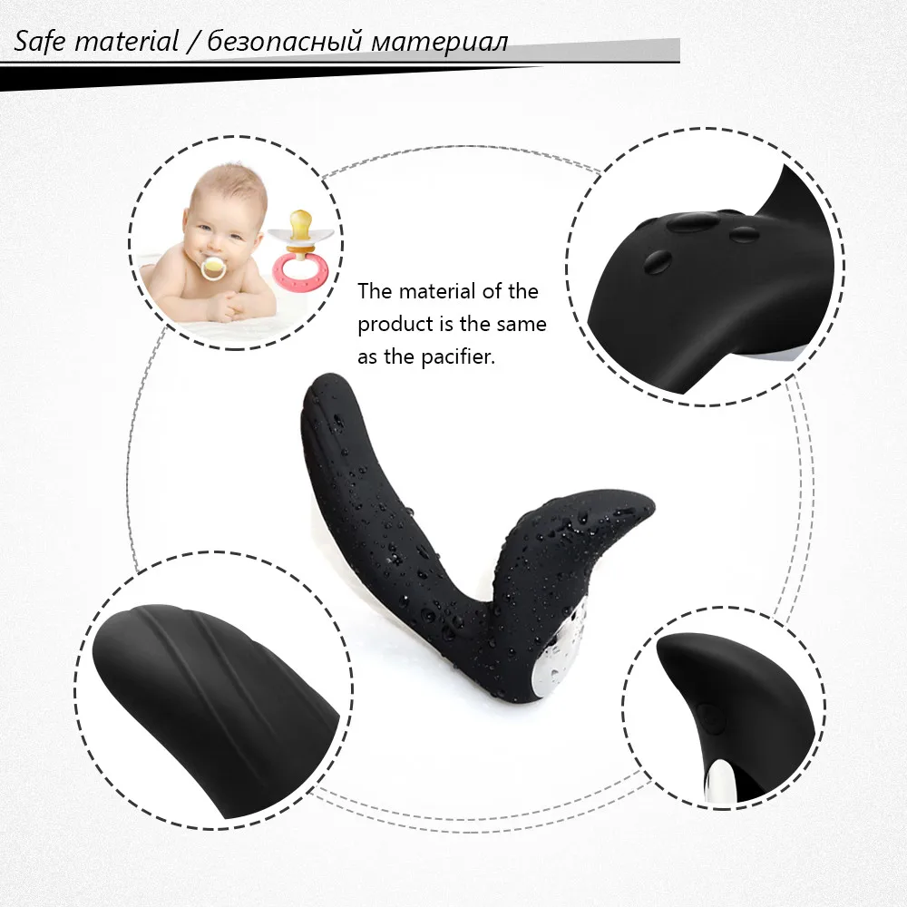 _03USB Rechargeable Anal Vibrator Plugs Japanese Prostate Massager Anal Sex Toys 10 Speeds Mode for Men Woman Masturbator