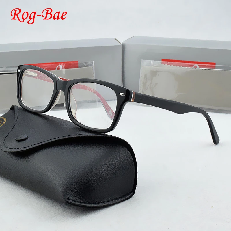 Женская оправа для очков RogBae винтажная ацетатная компьютера 5228 2019|Мужские очки