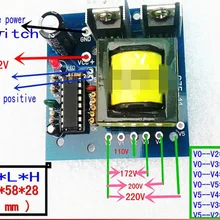 DC-AC преобразователь 12 В до 110 В 220 В переменного тока 150 Вт Инвертор повышающая плата трансформатор питания