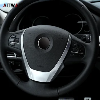 

ABS Matte Steering Wheel Cover For BMW X3 X4 X5 2014 2015 2016 2017 Car Trim Stickers Car Styling Accessories 1pcs AITWATT