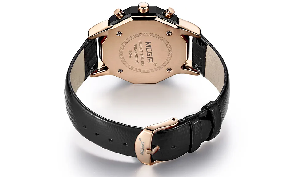 Pulseira de couro branco feminino relógios de