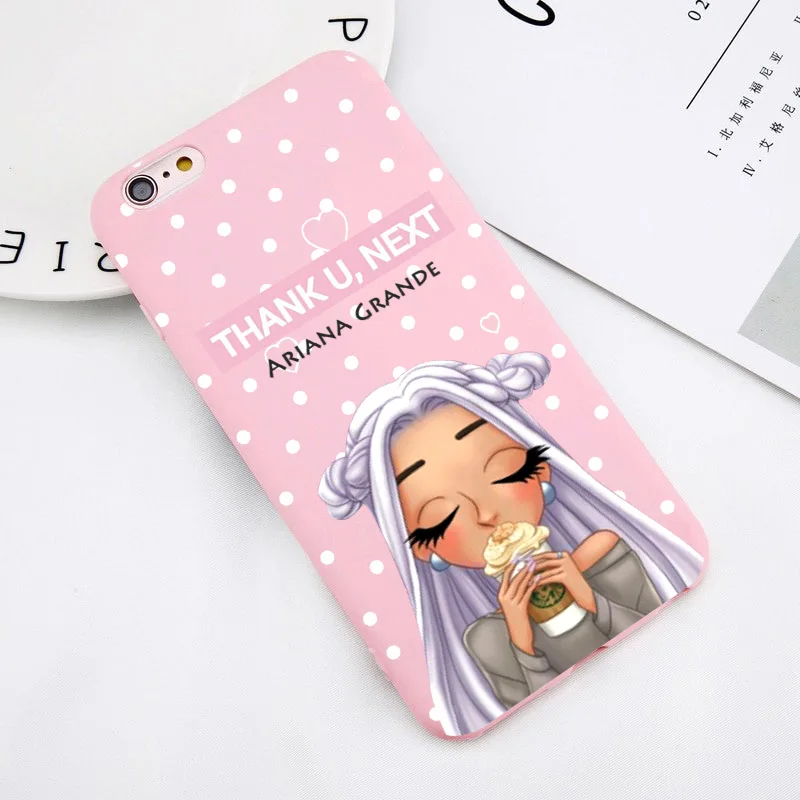 Чехол Ariana Grande Ag ciciber thank u, the next adoante из ТПУ для iPhone 4 5 6 7 8 plus x XR fundas Capa Cover