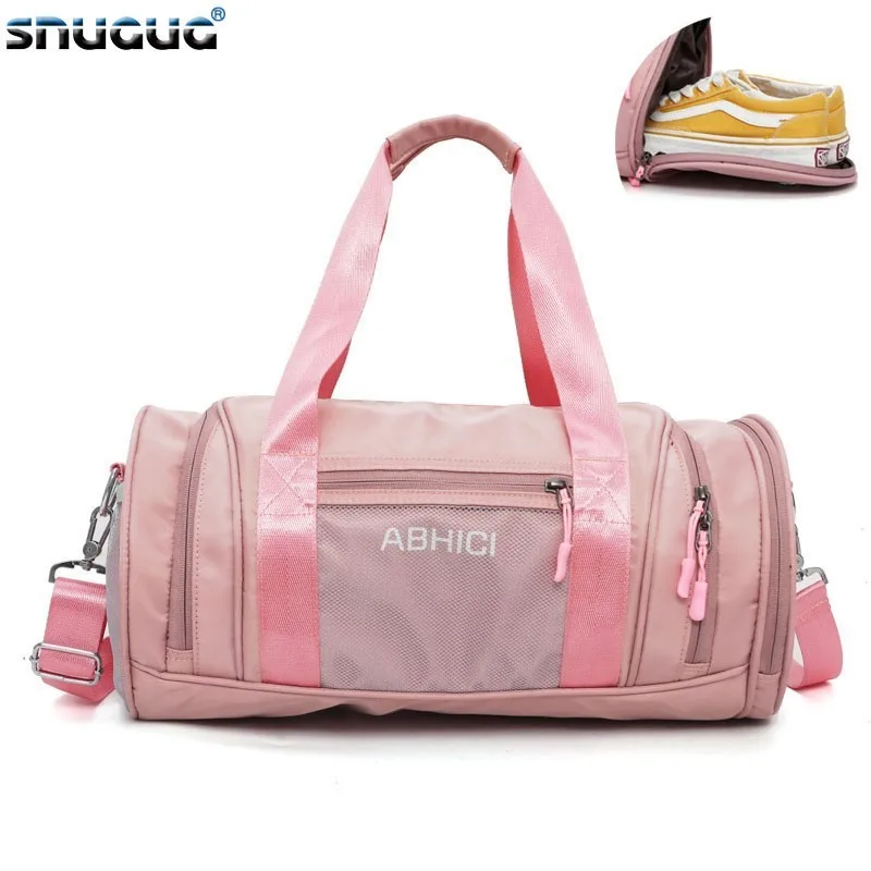 

SNUGUG 2019 Women Shoulder Bag Nylon Large Waterproof Fitness Bag For Gym Men Travel Crossbody Bag Zipper Organizer Clothing Bag