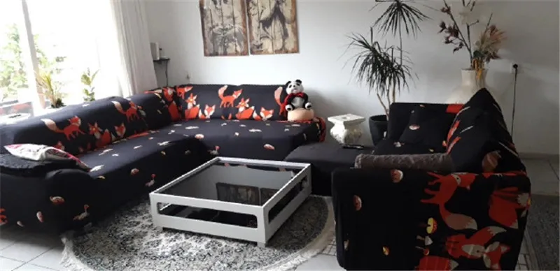 Эластичная универсальная секционная наволочка с цветочным принтом для дивана, чехлы для мебели, кресла, домашний декор