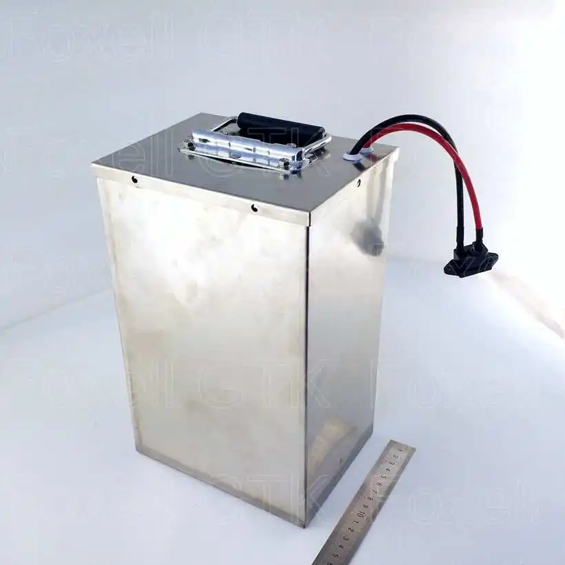 Metal shell 60v 35Ah li-ion battery pack not 30Ah 40Ah lead acid for RV EV 3kw 2kw motor power storage energy bike + 5A charger (2)