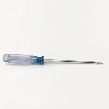 

5pcs "-" one type small screwdriver transparent crystal handle 3*75MM