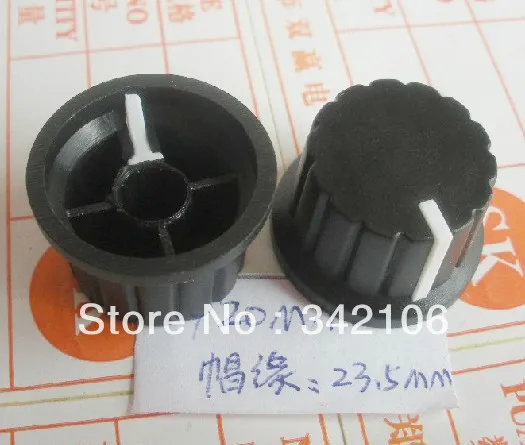

Free Shipping!!! 100pcs Potentiometer knob mixer 148 audio amplifier knobs (single color 15 * 24MM)