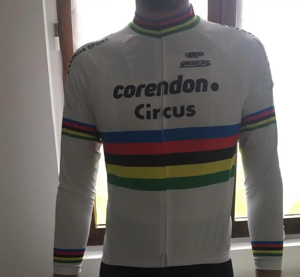

2019 CORENDON CIRCUS Team Men Winter Fleece Thermal Cycling Jerseys Long Sleeve Racing Bicycle Clothing Maillot Ropa Ciclismo