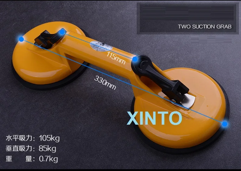 Auto car glass suction plate grab, floor tile sucking claw tool, glass