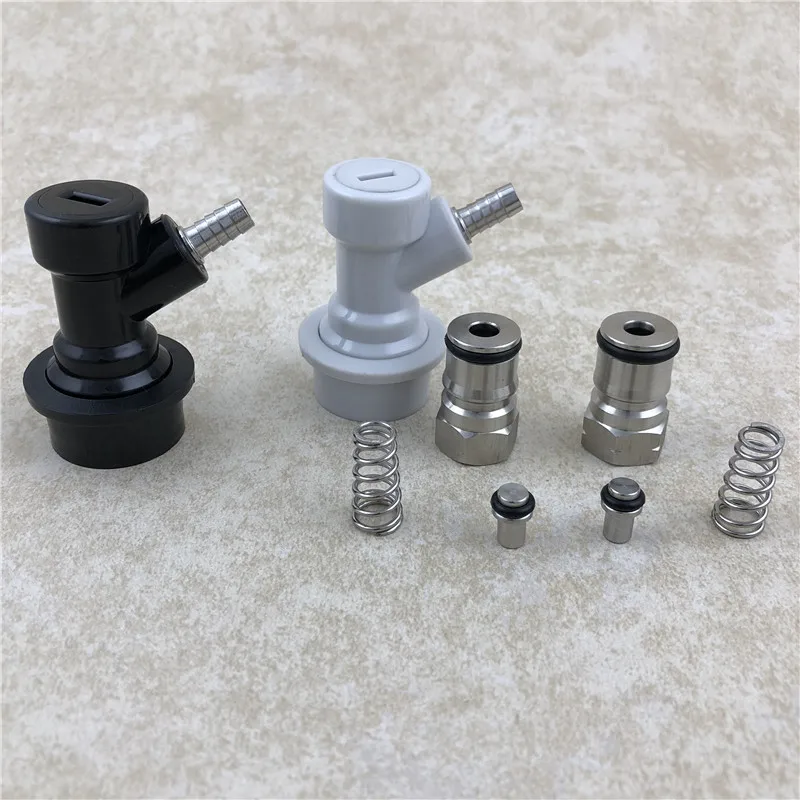 Homebrew Firestone Type keg Ball Lock Post & Poppet Female Thread Gas+liquid 9/16" 18 Ball lock