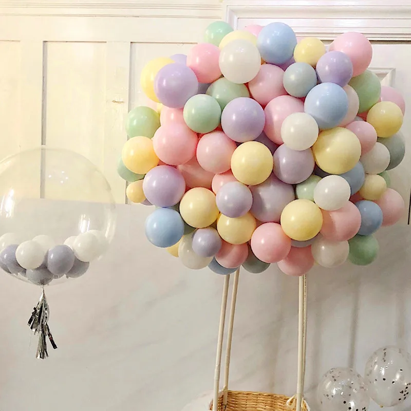 

10pcs 12inch 2.2g Macaron Latex Balloons Inflatable Air Balls Wedding Decoration Kid Baby Birthday Party Balloon Supplies Globos