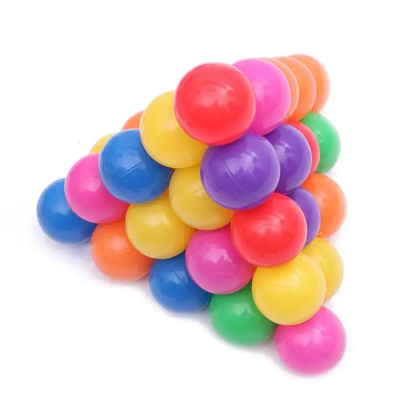 200pcs 5.5cm Fun Soft Plastic Ocean High quality Material Various Colors Toys Ball Swim Pit Toys Baby Kids Toys New Fashion