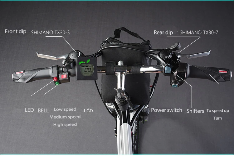 Cheap 24/26 inch electric mountain bike 48v lithium battery 500w high speed motor powerful folding frame Hybrid  ebike Traveling 6