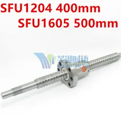SFU1605 500 мм ШВП проката ballscrew 1 шт SFU1605 L 500 мм с 1605 фланец, гайка для ЧПУ части BK/BF12 обработанные
