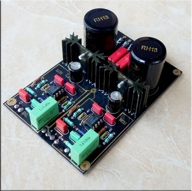 Assembled DUAL Phono Turntable Preamp Moving MM LP Preamplifier