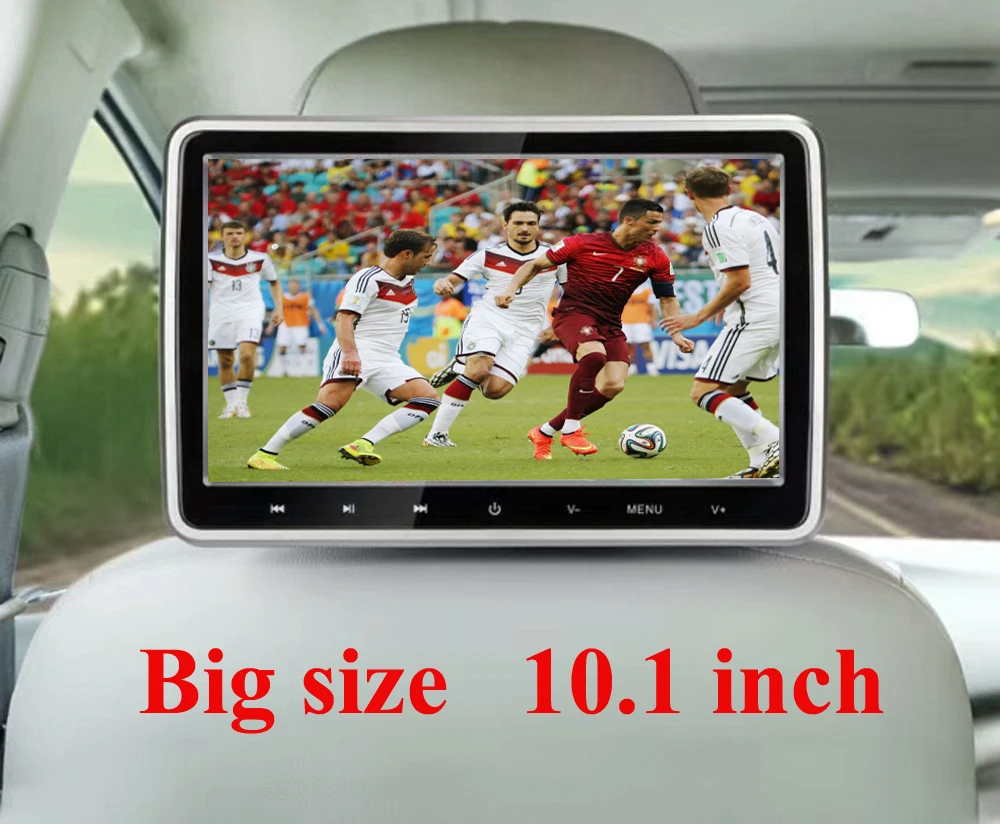 

10.1'' Portable Car Headrest DVD Player HD Dual Screen Car Monitor Support Region Free DVD Player USB