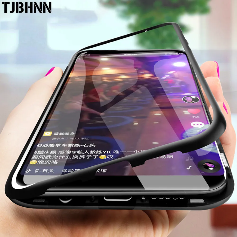 2019New Магнитный адсорбционный металлический чехол для Samsung Galaxy S9 S8 Plus S7 Edge