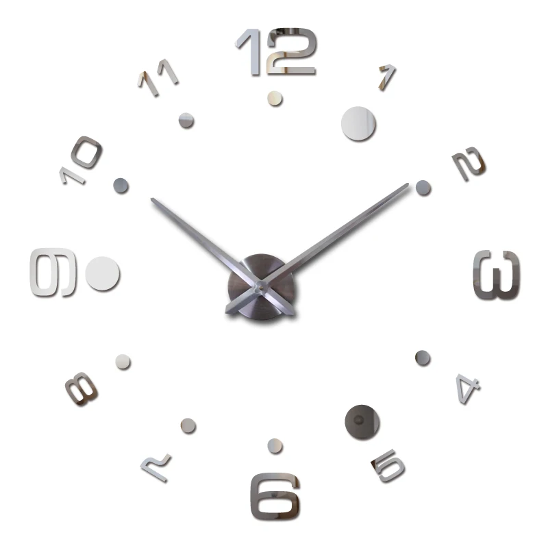 Акриловые зеркальные 3d настенные часы большие кварцевые часы натюрморт Современная Горячая Мода diy часы гостиной украшения дома наклейки