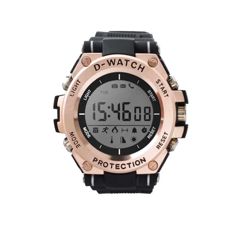 Новинка спортивные часы D watch 30 м Водонепроницаемые Bluetooth Смарт температура УФ