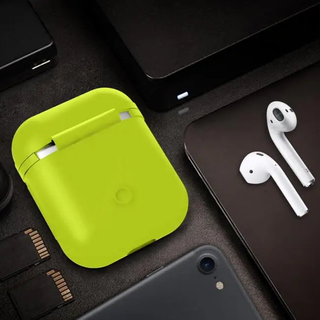 

for Apple Airpods Protective Cases Anti-Lost iPhone 7 8 Plus X Earphone Carrying Pouch Silione Airpods Box Sleeve Cover Housing