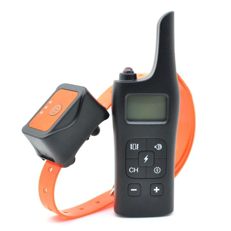 2019 new Electric Dog Training Collar Strong Signal Rechargeable Dog Collar With Remote Control Transmitter Pet Training Collars5
