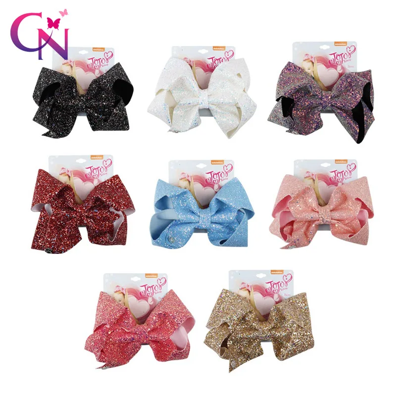 Beautiful Handmade 4 Inch Pink Princess Girls Glitter Hair Bow