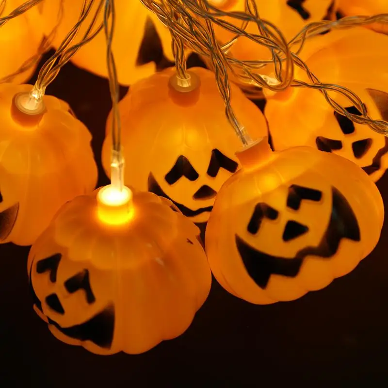 3m 16 LED EU Plug Halloween Party Bar Household Pumpkin String Light