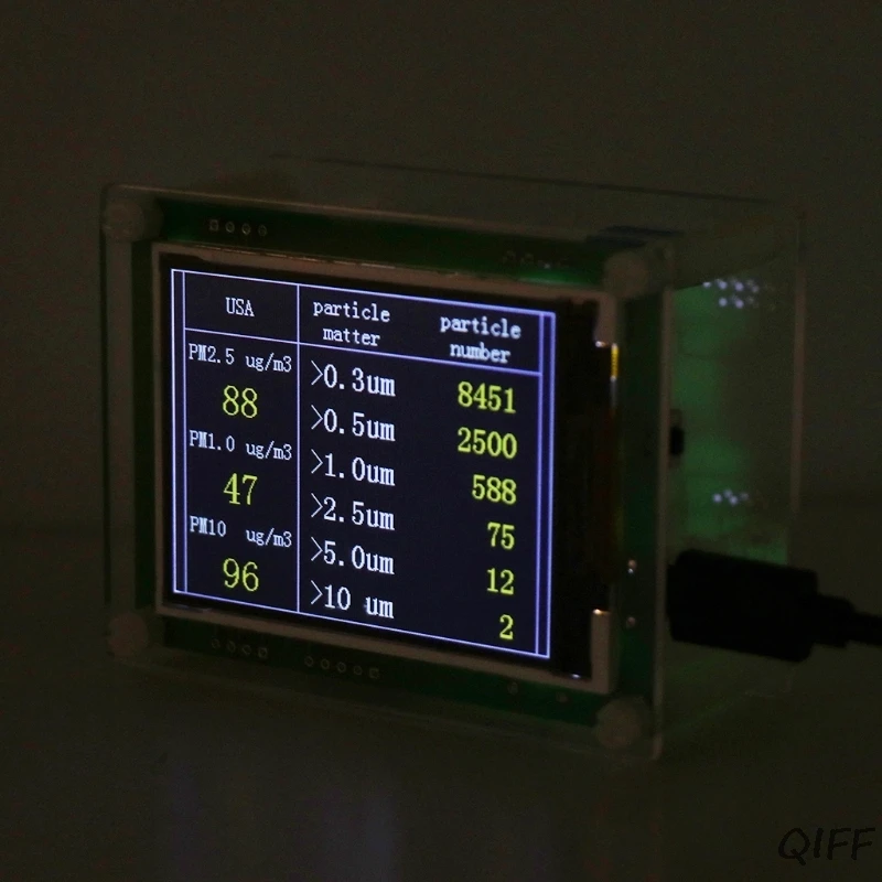 2," Автомобильный PM2.5 детектор тестер метр монитор качества воздуха домашний газовый термометр Mar28
