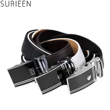 SURIEEN Golf ремень мужской верхний слой коровья кожа ремень скользящая Пряжка из сплава 35,5 мм широкий храповый ремень для мужчин для гольфа на открытом воздухе