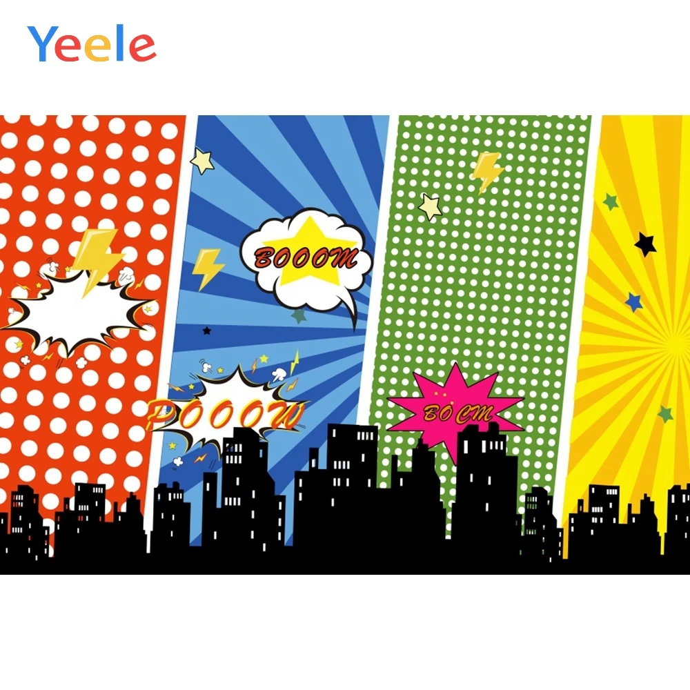 

Yeele Point Streak Building Poom Boom Pattern Birthday Photography Background Customized Photographic Backdrops for Photo Studio