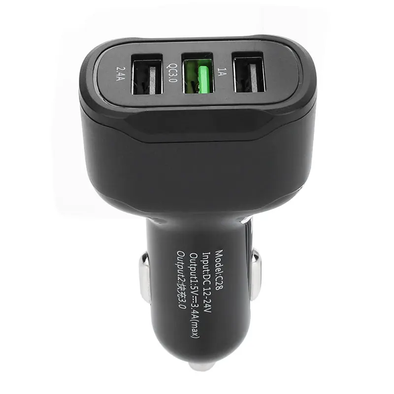 QC 3,0 3.1A USB Автомобильное зарядное устройство электронная розетка Универсальный адаптер питания Мобильный телефон практичный