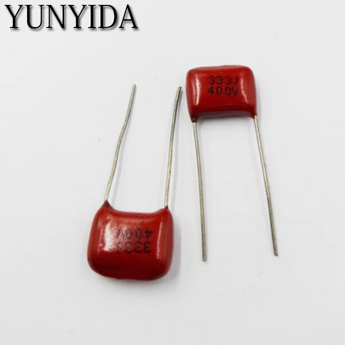 CBB 333J 400V 0 033 мкФ F 33NF P10mm металлический пленочный конденсатор 333 бесплатная