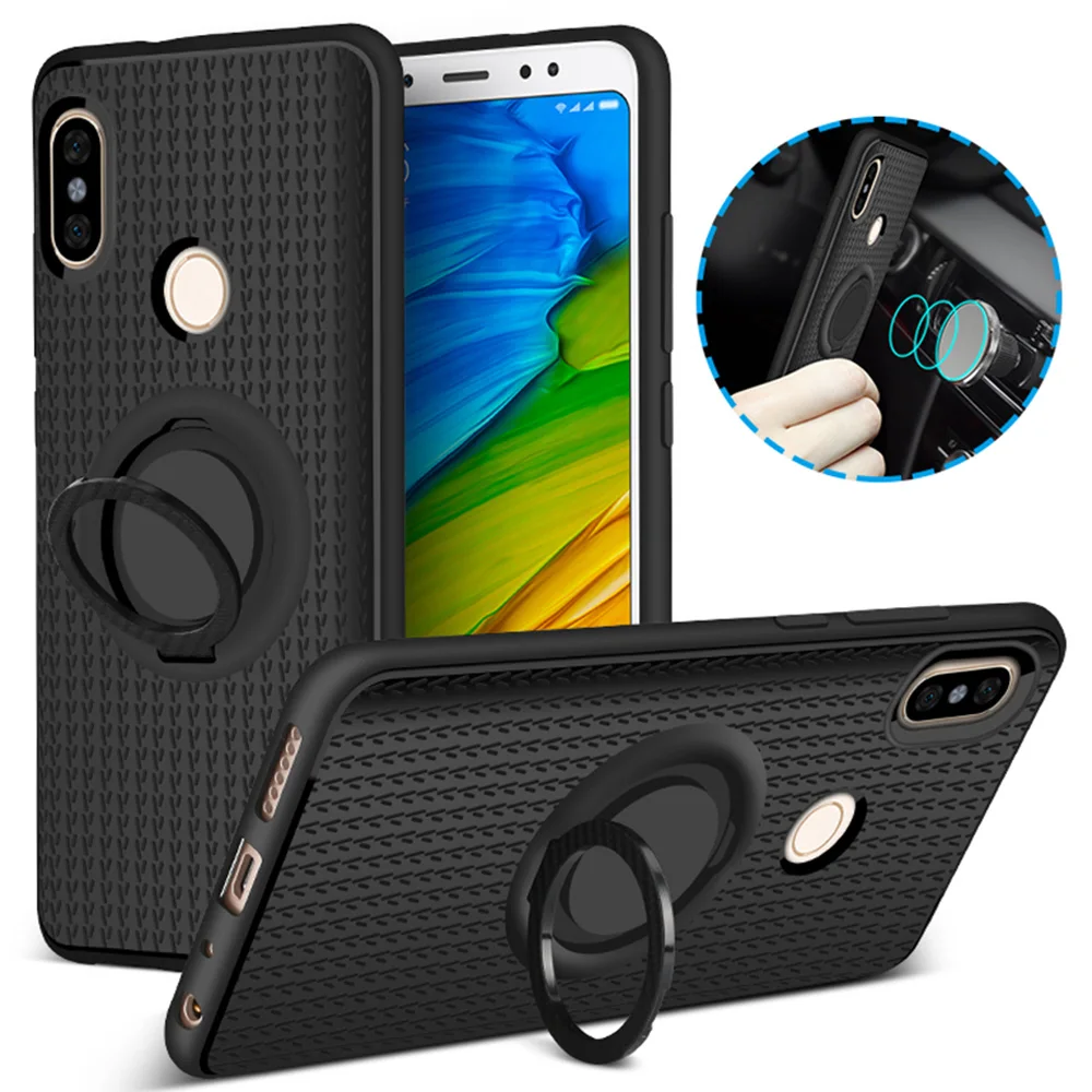 Магнитный чехол с кольцом для пальца Xiaomi Mi A1 A2 Mix 2 Mi6 8 360 держатель Футляр Redmi 4x 4A S2 6