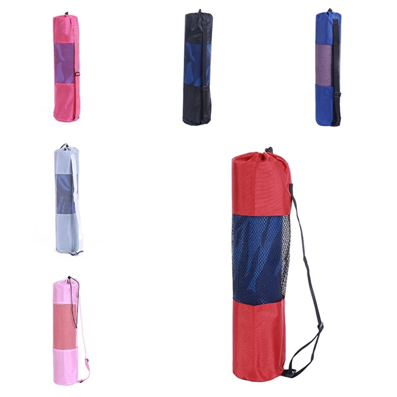 Переносной Мат для йоги, нейлоновая сумка для пилатеса, сетчатый спортивный инструмент, регулируемый ремень, стильные сумки для спортзала, спортивные сумки